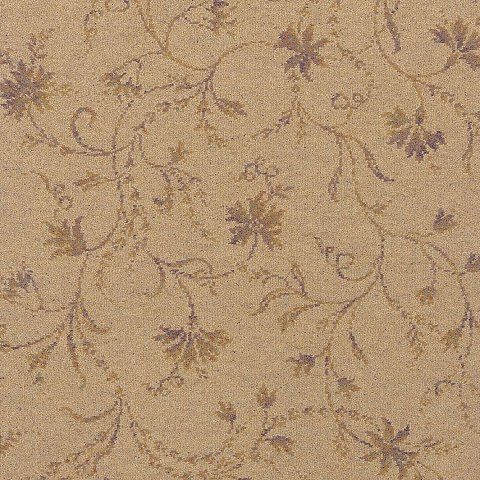 Classic Florals Parterre Honey Wool Carpet Swatch